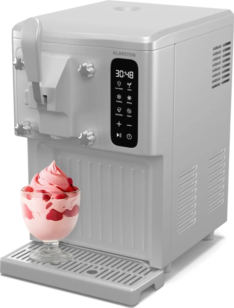 Klarstein SweetSwirl fagylaltkészítő, fagylalt, smoothie és tejkoktélok, automatikus tisztítás
