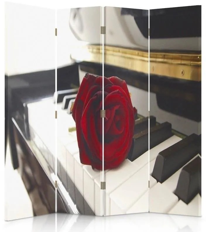 Gario Paraván Rose a zongorán Méret: 145 x 170 cm, Kivitelezés: Forgó paraván 360°