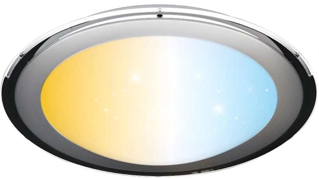 Aigostar - LED dimmelhető mennyezeti lámpa LED/60W/230V 2700-6500K átm. 52,7 cm króm + távirányító