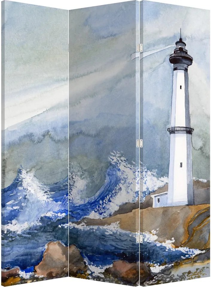 Paraván - Világítótorony festménye (126x170 cm)