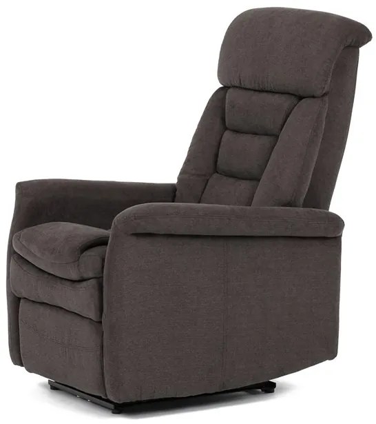 Relax fotel beépített elektromos vezérléssel, barna szövetkárpittal. TV-925 BR2