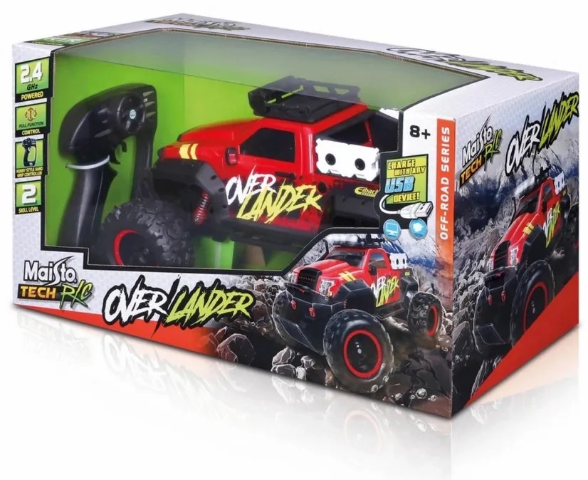 Maisto Tech RC, Overlander, 2.4 Ghz, piros