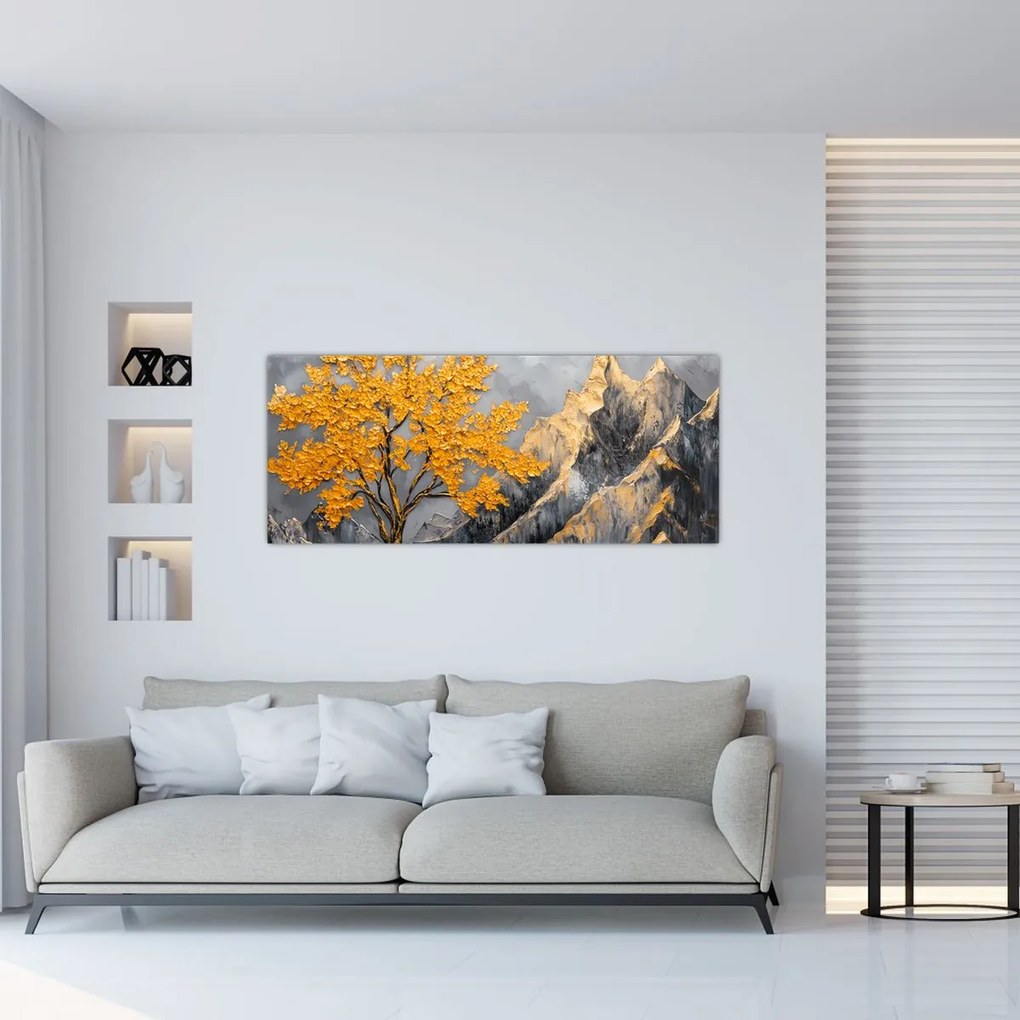 Kép – Arany fa a hegyekben (120x50 cm)
