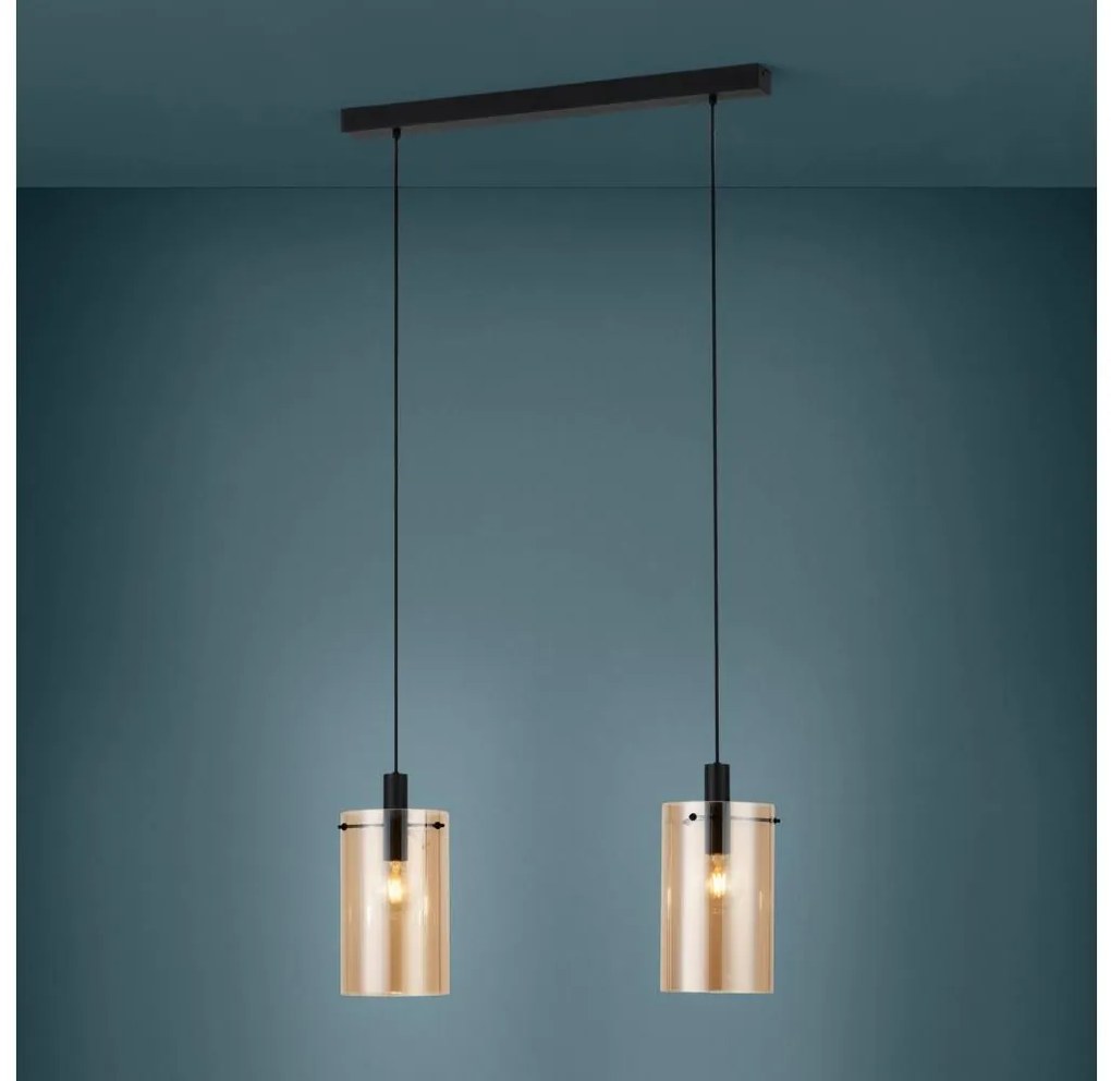 Eglo 39538 - Csillár zsinóron POLVERARA 2xE27/40W/230V