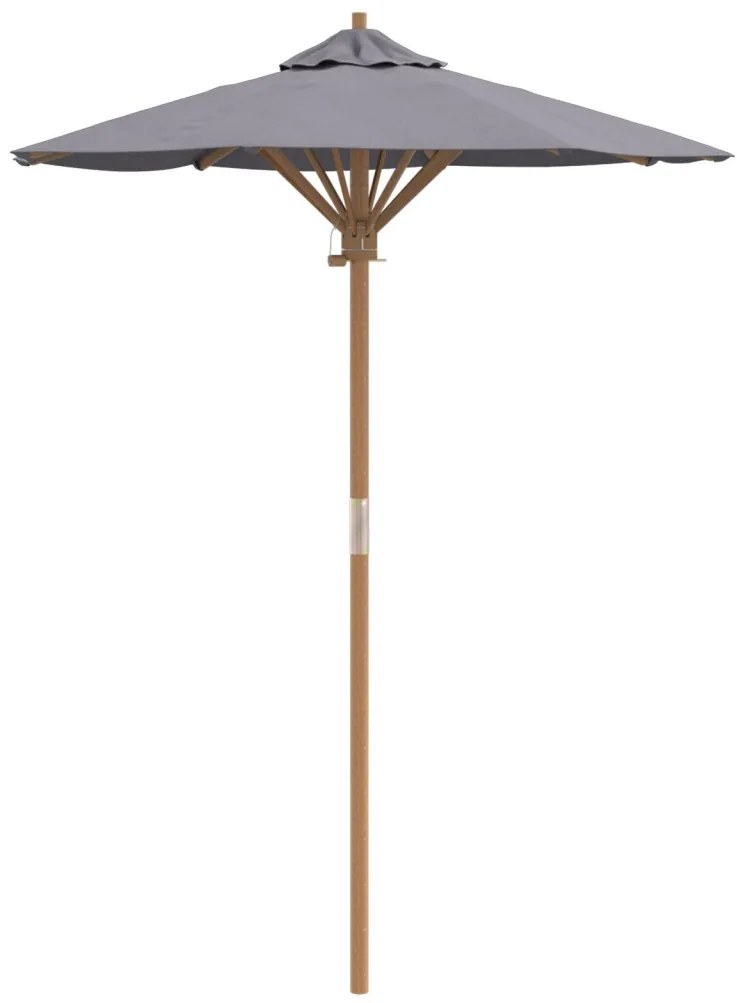 Kerti Napernyő Sötétszürke 150x210 cm Bambusz