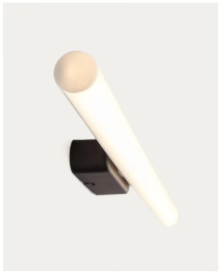 Fekete-fehér LED fali lámpa Valquiria – Kave Home