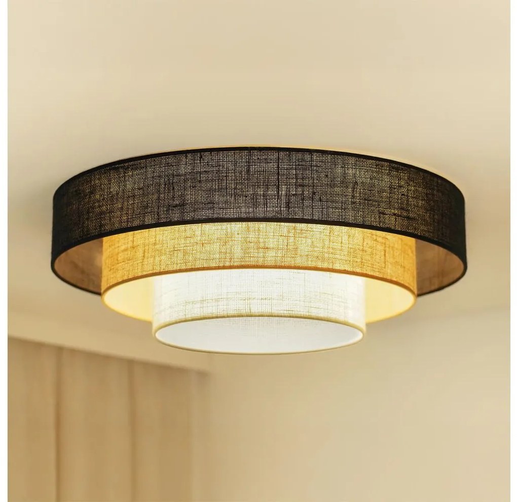 Brilagi - ASPEN LUNETA LED mennyezeti lámpa 12W, 230V, 60 cm, fekete/beige/krem