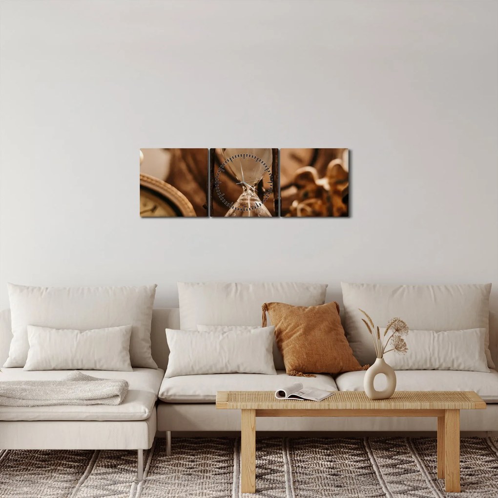 Kép - homokóra (órával) (90x30 cm)