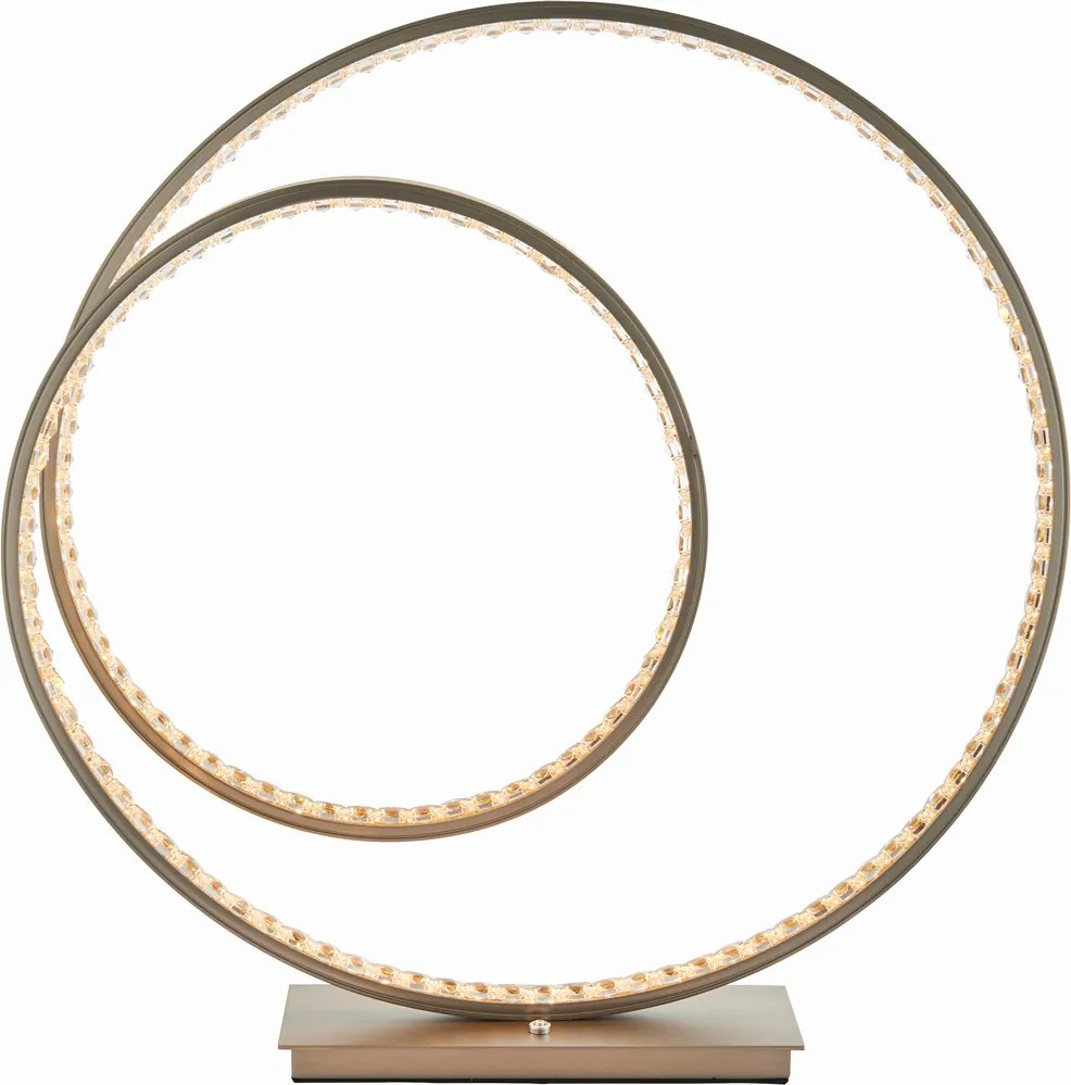 ENDON 73048 ETERNITY Kristály Asztali lámpa Nikkel, Átlátszó LED IP20