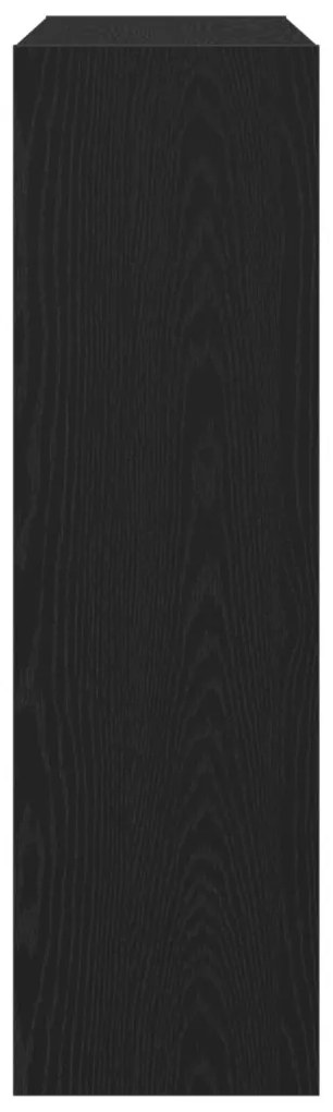 Könyvespolc/Szobaelválasztó Fekete tölgy 100x30x103cm Szerelt fa