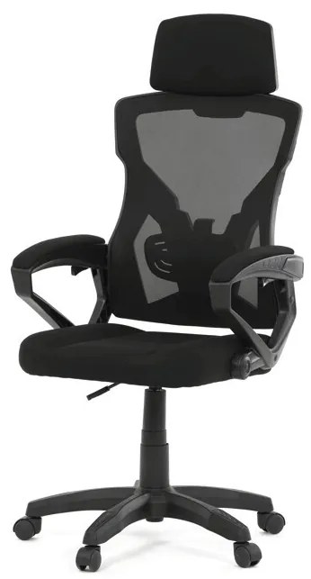 Irodai szék, magasságában állítható, fekete szövet, KA-R223 BK