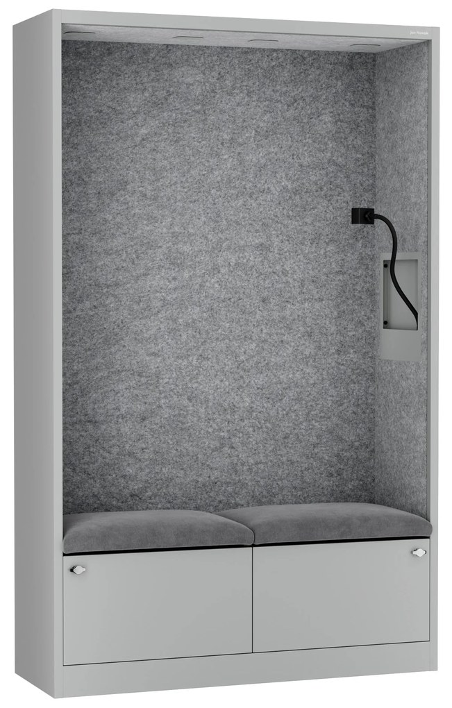 Sally 1150mm korpus Szary - siedzisko Szary