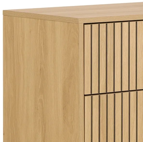 OLIVIA fiókos komód, tölgy