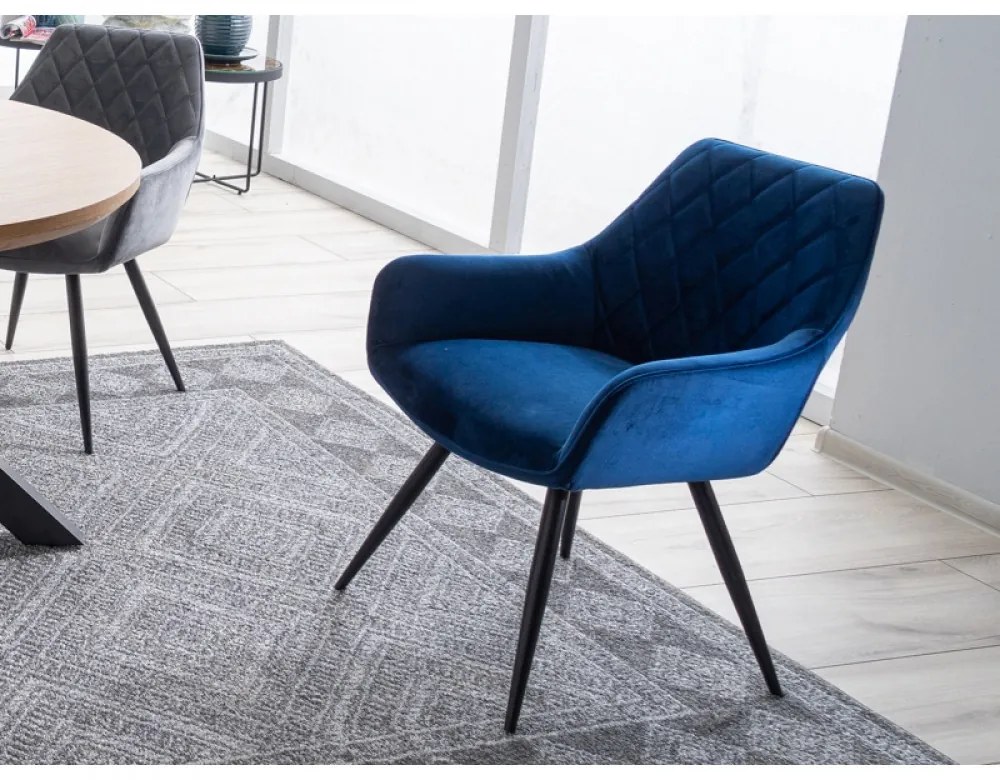 Linea Velvet karosszék szürke