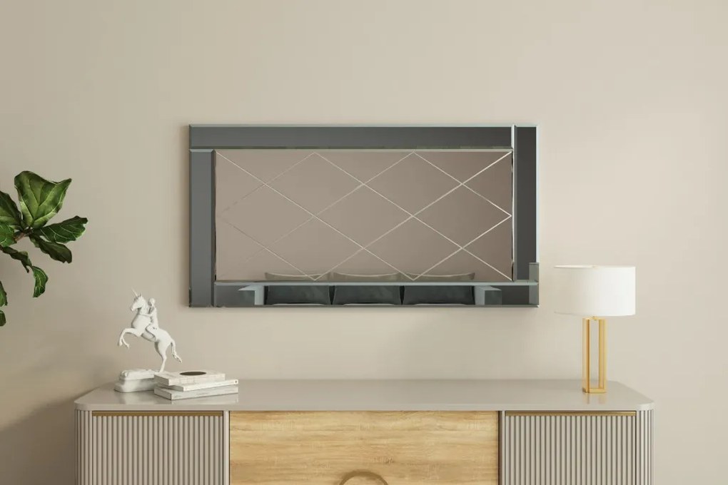 Pierre tükör, füstszürke, 60 cm