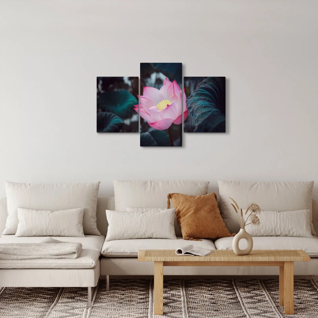 Rózsaszín virág képe (90x60 cm)
