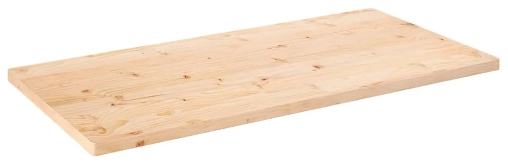 tömör fenyőfa téglalap alakú asztallap 110 x 60 x 2,5 cm