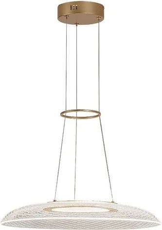 RÁBALUX 72411 ZOFRAEL Modern Led Függesztett Lámpa Arany IP20