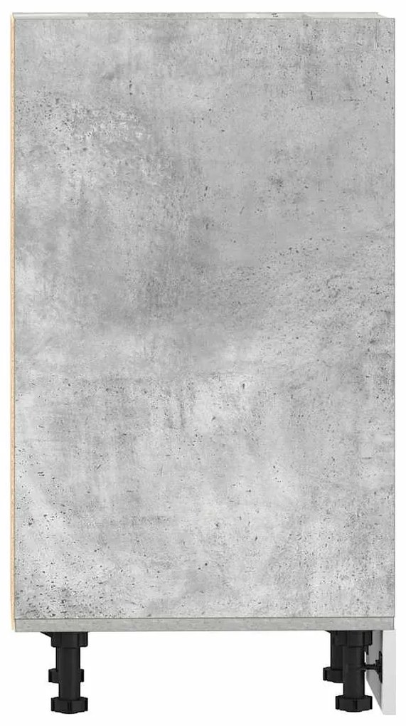 betonszürke szerelt fa alsószekrény 40x44,5x81,5 cm