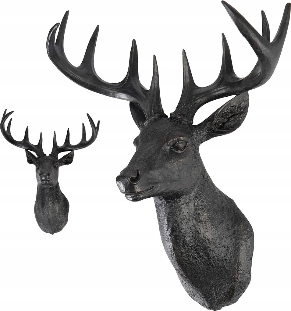 Fali Dekoráció Loft Trófea Szarvas Fej Agancs Dekoráció Felakasztható
