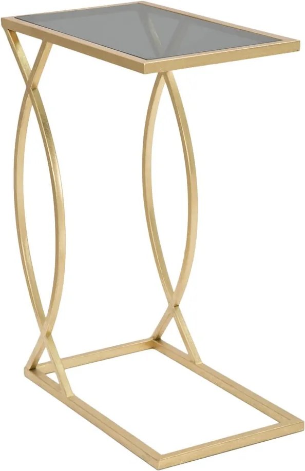 Tárolóasztal üveg asztallappal 25.5x45.5 cm Glam – Mauro Ferretti