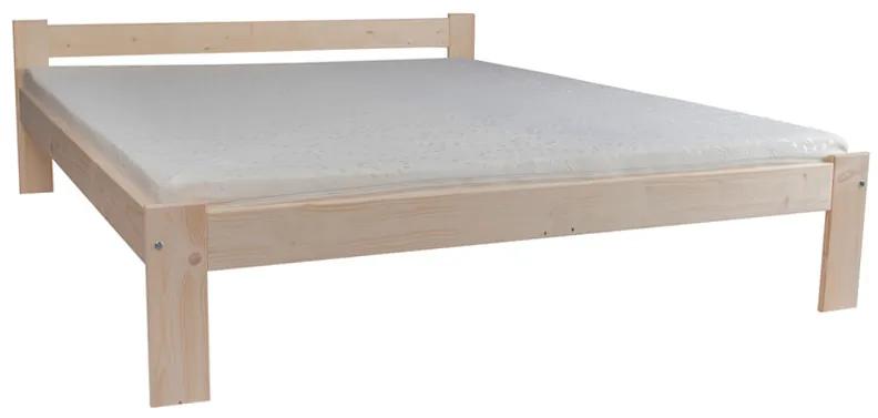 Sallim fenyő ágykeret ágyráccsal 140x200 cm, Adormo Smart 15 cm matraccal - Natúr