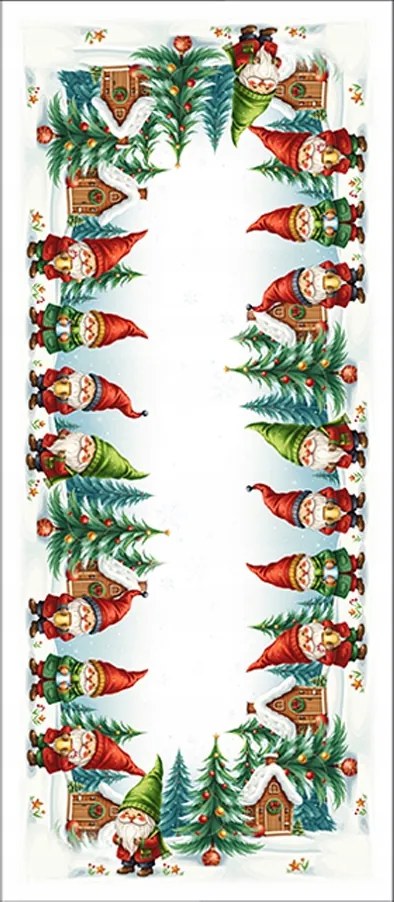 Karácsonyi terítő Manók 30x45