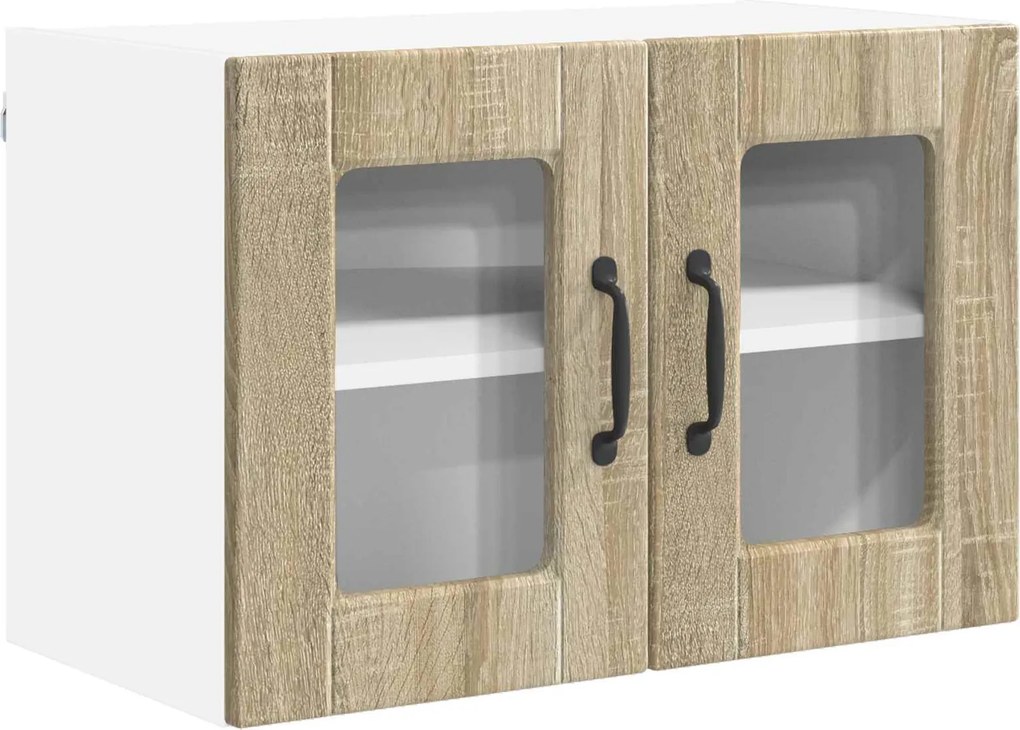 vidaXL Konyhaszekrény polcokkal Sonoma tölgy 60 x 31 x 40 cm Faanyag