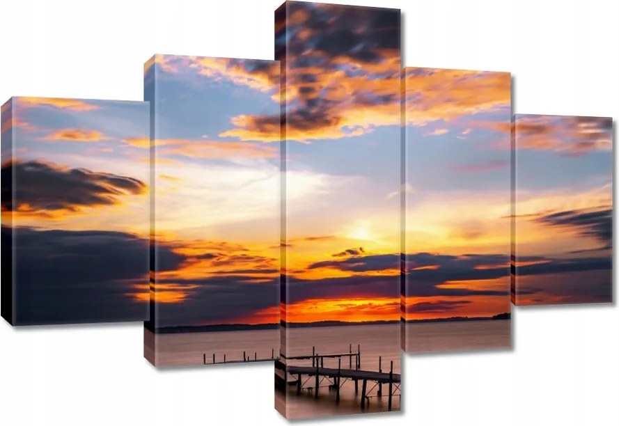 Vászonkép 100x70 Nyugati tó móló