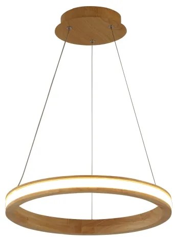 Brilagi - UMEA WOOD LED csillár kábelen LED/30W/230V, átmérő 40 cm, kaucsukfa