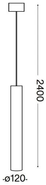 Ideal Lux - LED Csillár zsinóron LOOK 1xGU10/10W/230V fekete