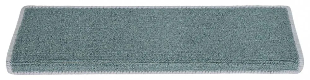 15 db lépcsőszőnyeg 65 x 21 x 4 cm tengerkék téglalap alakú széllel