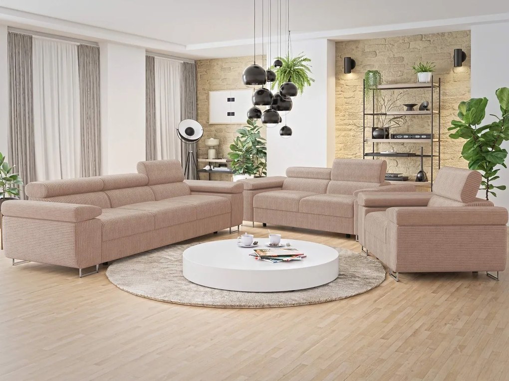 Ülőgarnitúra 3+2+1 Terazuro 3+2+1 S (világosbarna) . 1105847