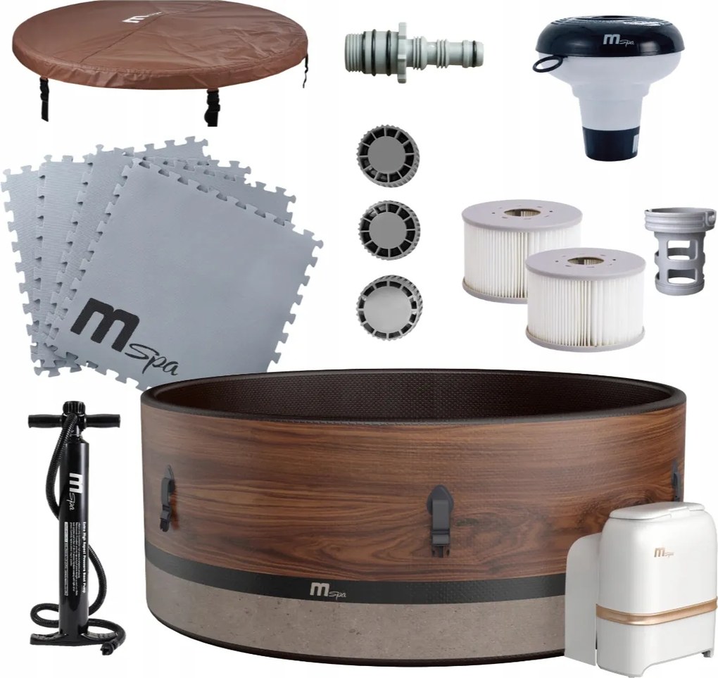 Spa Felfújható Medence Hidromasszázs Relaxáció Fűtött Víz Duó Wifi 6os