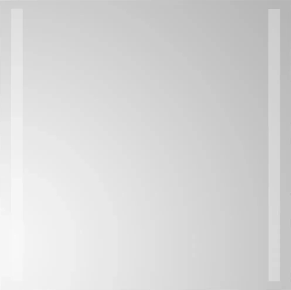 Fürdőszobai Tükör Fali Keret nélküli Led, 50x50 cm