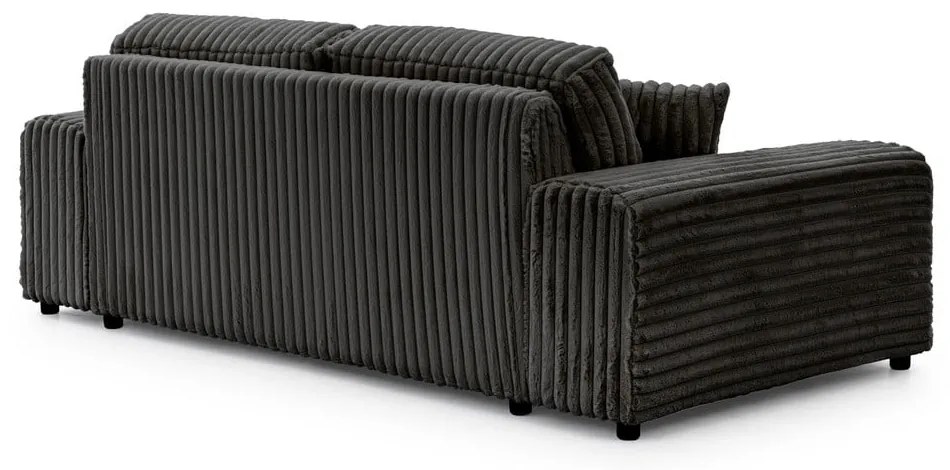 Sötétszürke kordbársony kanapé 213 cm Justin – Ropez