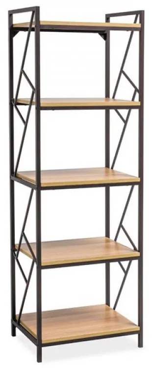 Tablo R5 180cm Könyvespolc Tölgy - Sötétbarna