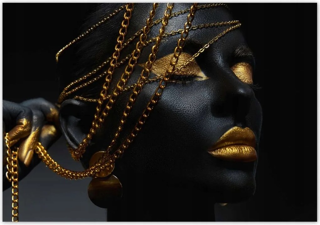 Fotótapéták 416x290 Arany ékszerek a kézben