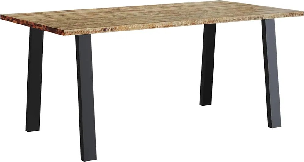 vidaXL tömör akácfa kerti étkezőasztal 150 x 90 x 75 cm