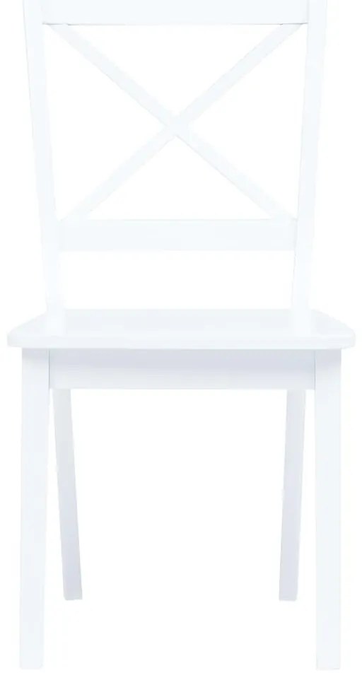 5 darabos fehér tömör gumifa étkezőszett