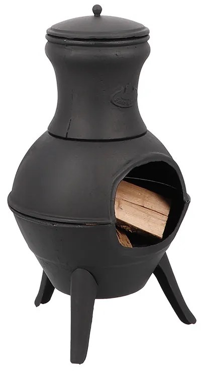 Öntöttvas teraszfűtő kályha, 70 cm