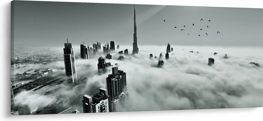 Kép - Felhőkarcolók Dubaiban (120x50 cm)