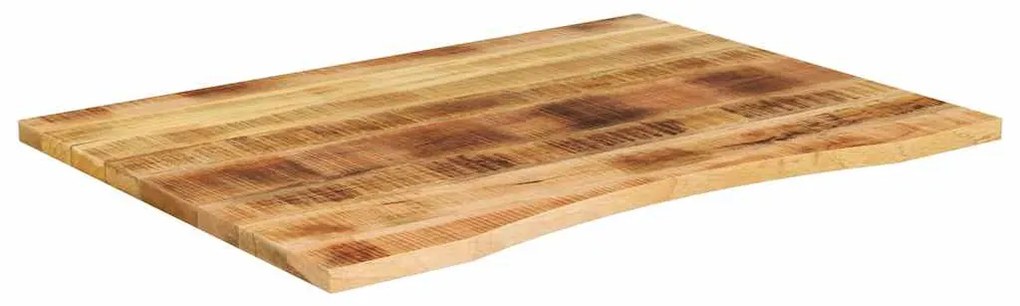 tömör nyers mangófa íves asztallap 100 x 80 x 2,5 cm