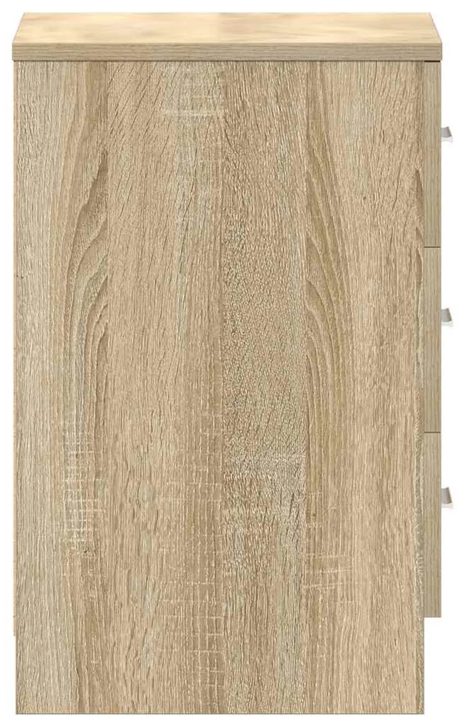 sonoma tölgy színű szerelt fa éjjeliszekrény 38 x 35 x 56 cm