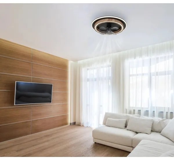 Globo 03655 - BOZAN dimmelhető LED mennyezeti ventilátor 32W/230V + távirányító