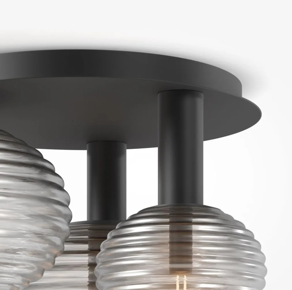 MAYTONI MOD268CL-03B REELS Modern Mennyezeti Lámpa Fekete, Füstös E14 IP20