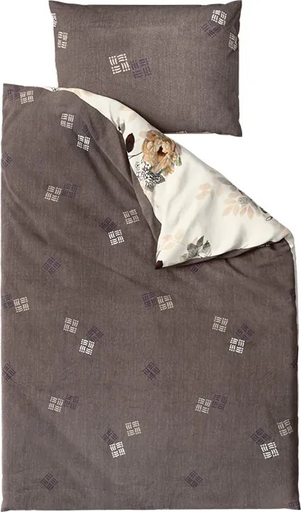 Kétoldalas ágynemű DUO SENSE CARMELIA mintás + párnahuzat 40x50 cm INGYEN Ágyneműhuzat mérete: 70 x 90 cm | 140 x 200 cm