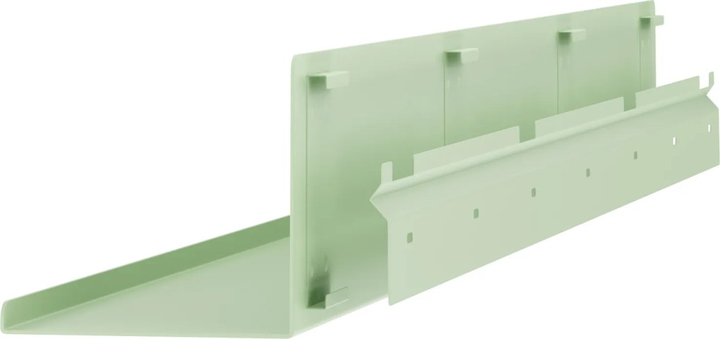 Polc függő fém pasztellzöld, 1200 mm: JOANNE Fresh Style