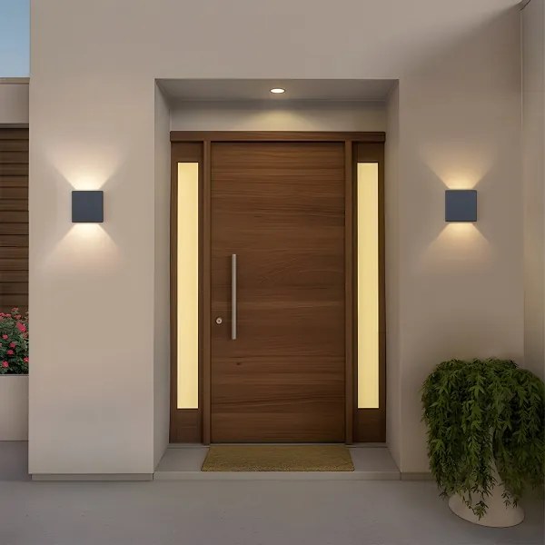 Brilagi - LED kültéri fali lámpa DOUBLERAY LED/6W/230V antracit IP54