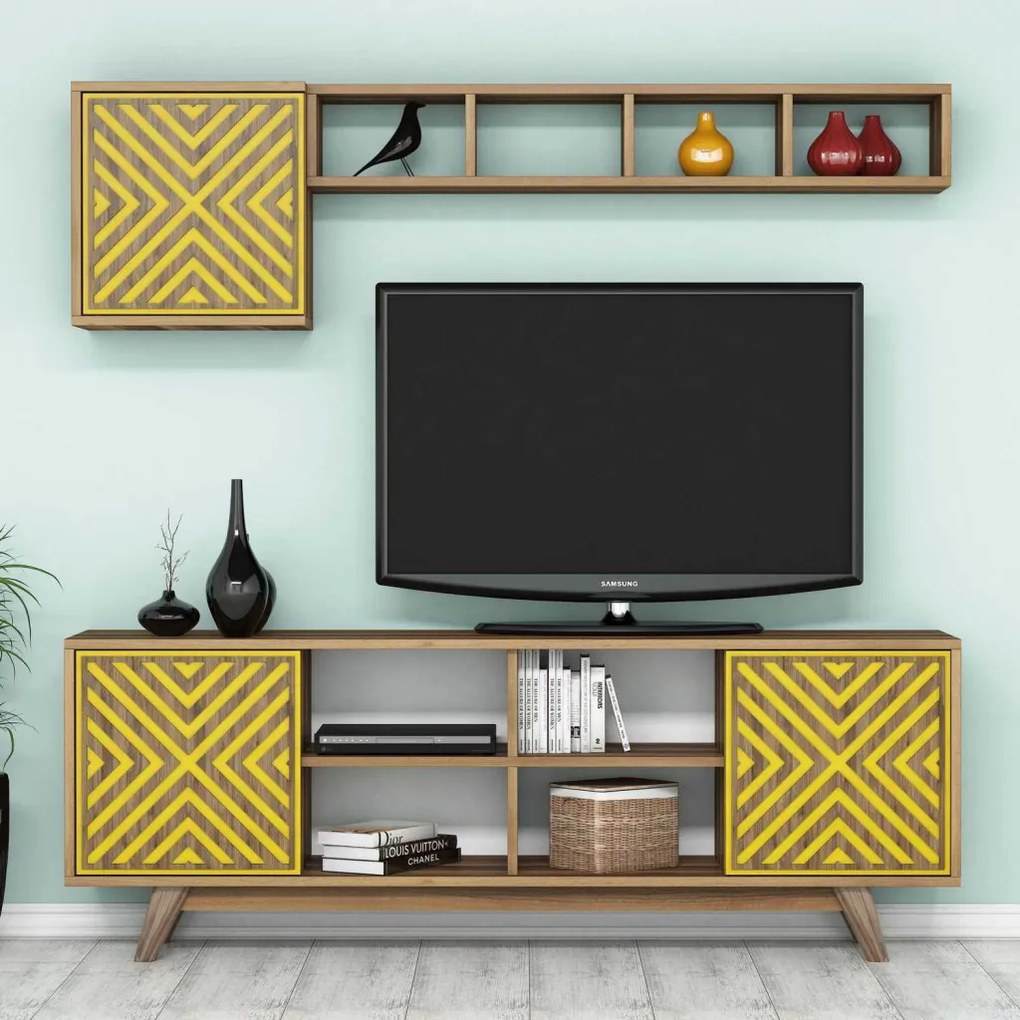 Inci - Walnut, Yellow